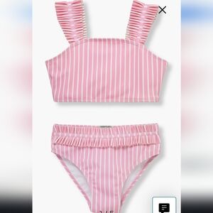 Habitual Kids Pink Striped Bikini